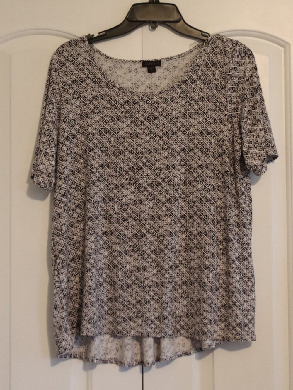 J. Jill Wearever Collection Scoop Neck Short Sleeve Tee Petite Size Medium